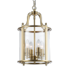 Złota lampa wisząca żyrandol świecznikowy szklany NEW YORK P04217BR żyrandol do salonu nad wyspę